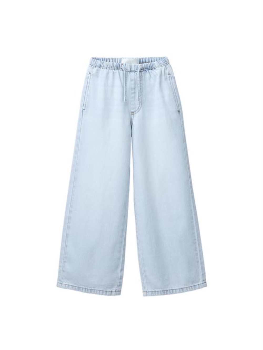 Zara Slim Waist Wide Leg Light Blue Jeans NWOT A13-14